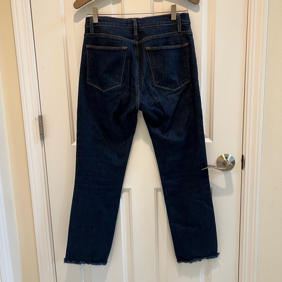 Frame Women’s 27 Le High Straight Raw Hem High Rise Jeans - Picture 2 of 5